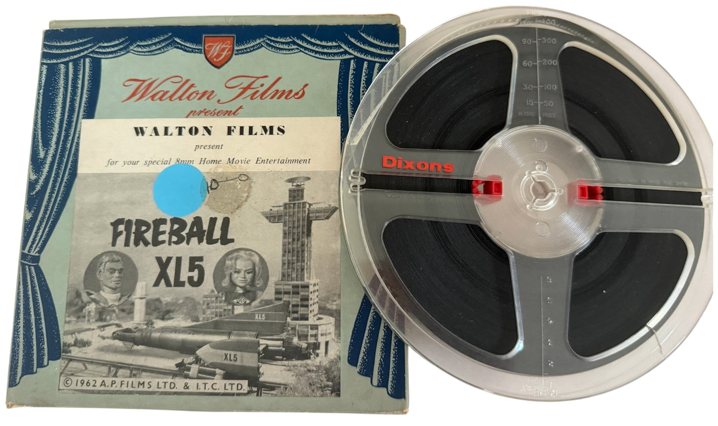 Vintage 1962 Walton Films Ultra Rare - Gerry Andersons Fireball XL5 8mm Movie Reel Cine Film In The Original Box