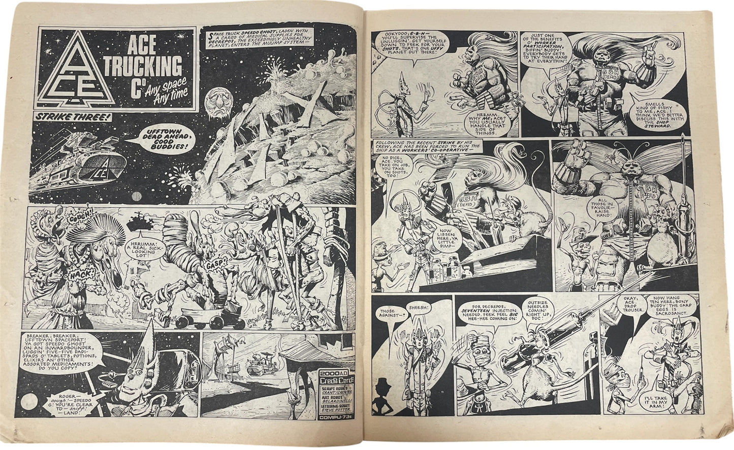 Vintage IPC Magazines 1984 - 2000 AD Featuring Judge Dredd Prog 389 Comic 27th October 1984 - Rare Copy - Ex Shop Stock (5.0 Grade)