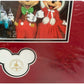 Vintage 1999 Walt Disney World Where Dreams Come True - Merry Christmas Framed Print Signed By Mickey &amp; Minnie Mouse - Mint &amp; Sealed