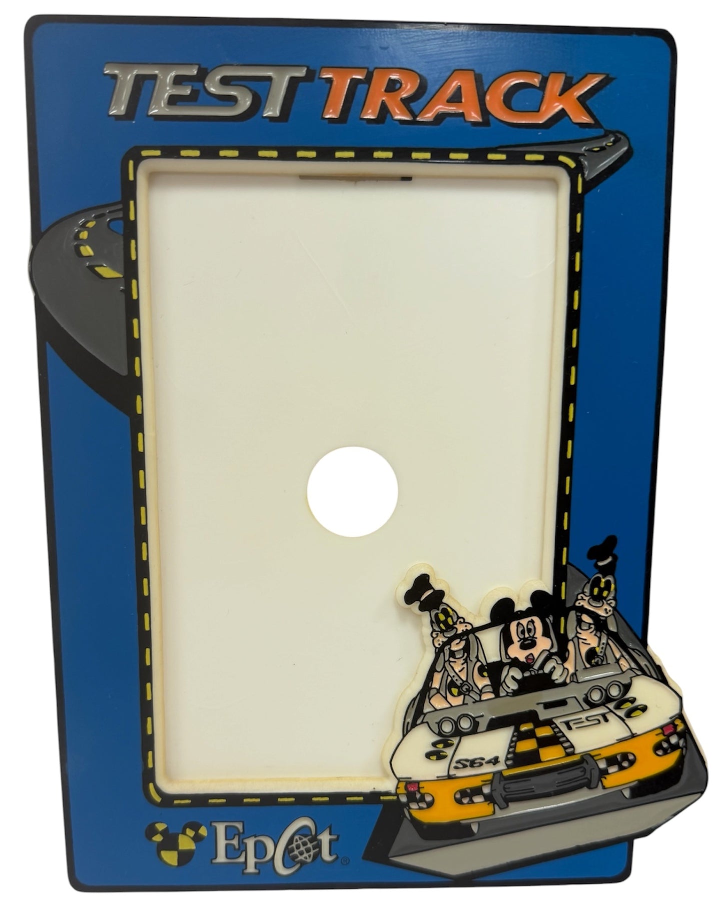 Vintage 1999 Walt Disney World - The Original Crash Dummy Test Track Photo Picture Frame - Very Very Rare