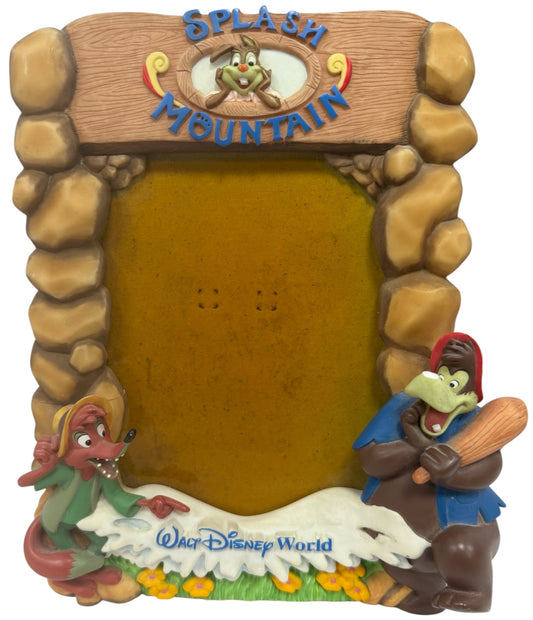 Vintage 2001 Walt Disney World - Splash Mountain Photo Picture Ceramic Frame First Issue - Very Very Rare.