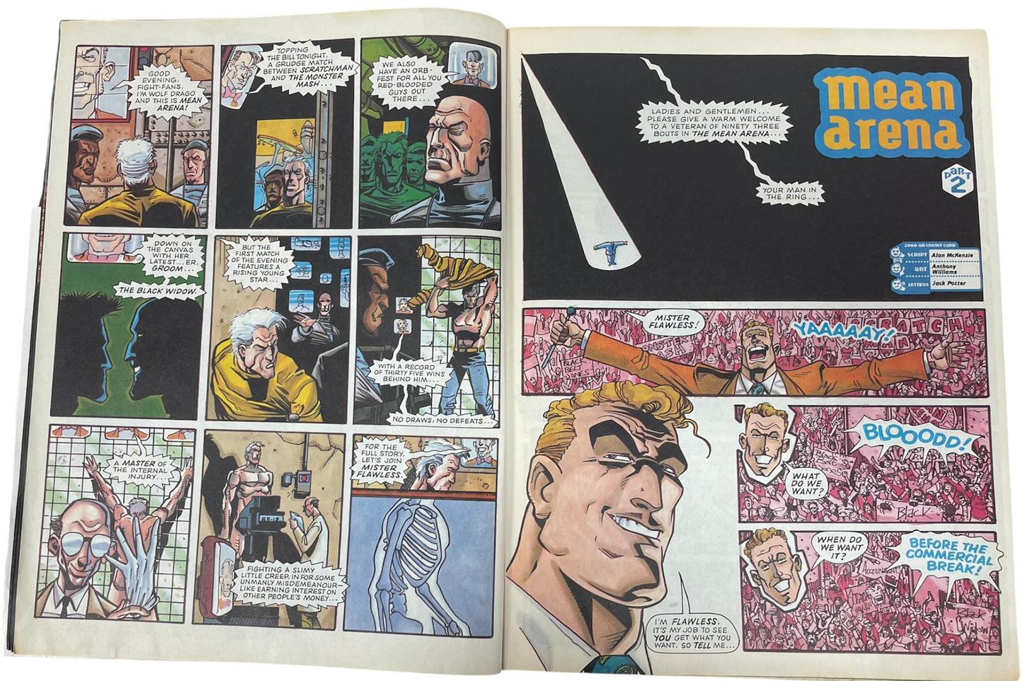 Vintage Fleetway Publications 1993 - 2000 AD Featuring Judge Dredd Comic 18th September 1993 - Rare Copy - Ex Shop Stock (6.0 Grade)