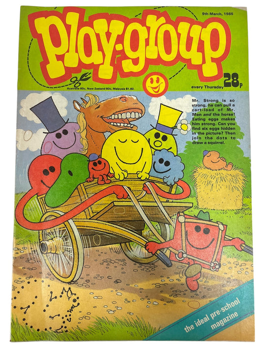 Vintage IPC Magazines 1985 - Play-Group Weekly Pre-School Magazine 9th March 1985 - Rare Copy - Unsold Ex Shop Stock (7.0 Grade)