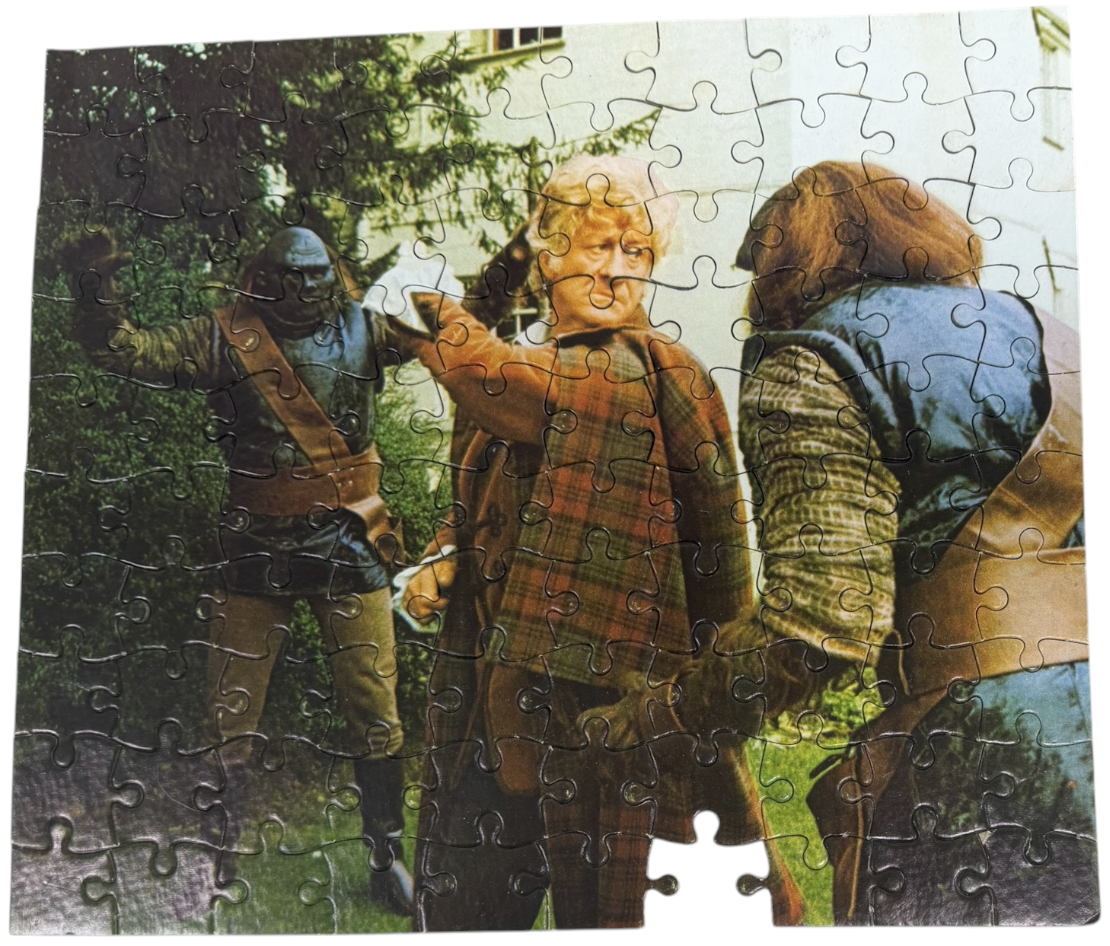 Vintage 1972 Pleasure Products Dr Doctor Who 100 Piece Jigsaw Puzzle Number 4, Odds Against Dr Who (Jon Pertwee) And The Ogrons