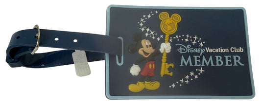 Vintage 2005 Walt Disney World Vacation Club Member Soft Plastic Luggage Tag Feturing Mickey Mouse - Brand New Unused.