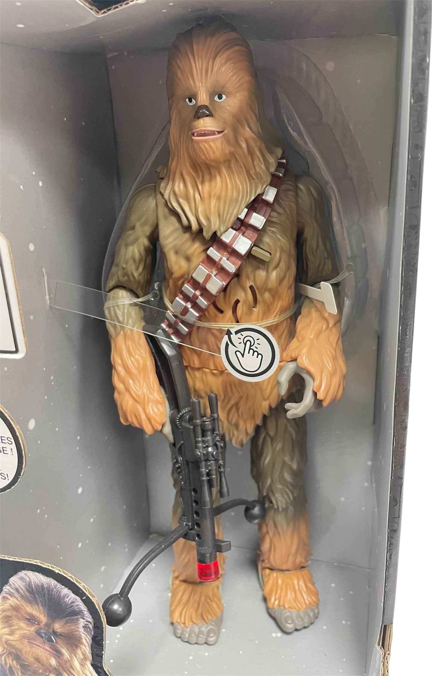Disney Star Wars Power Force 2022 11" Electronic Talking Chewbacca Action Figure With Motion Activated Lights & Sounds - Factory Sealed
