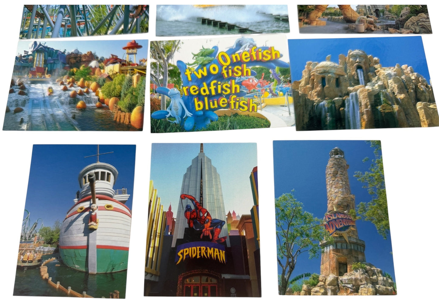 Vintage 2004 Universal Studios Islands Of Adventure Theme Park - Set Of 12 Mini Collector Cards - Mint In Pack