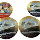 Vintage Walt Disney World &amp; Cruise Line Set Of 7 Discontinued Button Pin Badges - Happy Anniversary &amp; Magical Moments - Mint Unused Condition