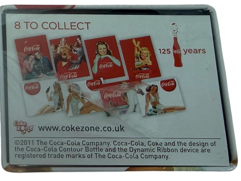 Vintage 2011 Coca-Cola 125th Year Anniversary Set Of Two Vintage Style Fridge Magnets - Ex Shop Stock