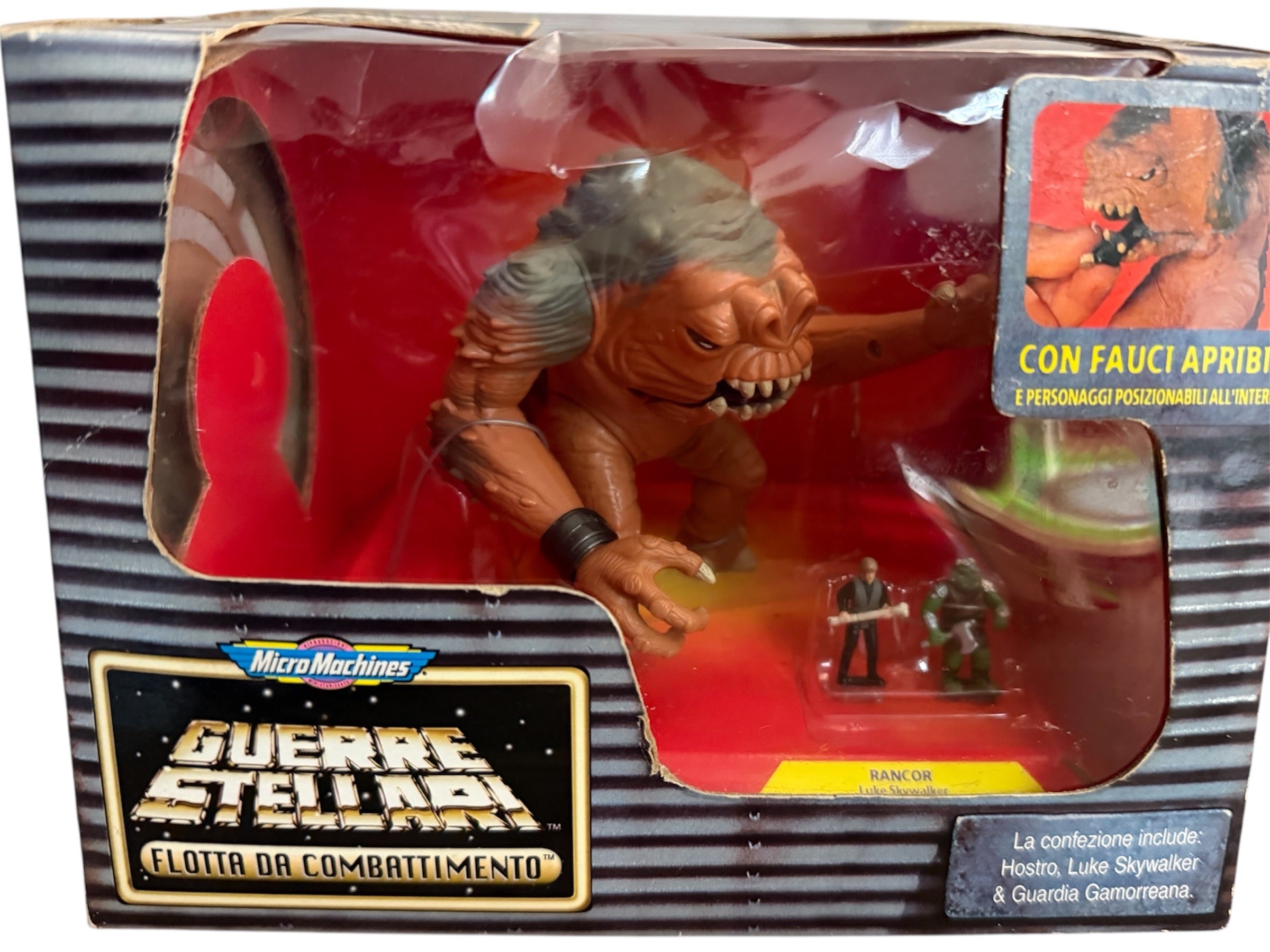 Vintage 1996 Star Wars Micro Machines Action Fleet Rancor With Mini Lu ...