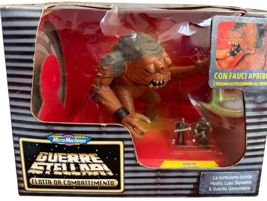 Vintage 1996 Star Wars Micro Machines Action Fleet Rancor With Mini Luke Skywalker and Gamorrean Guard Action Figures - Shop Stock Room Find