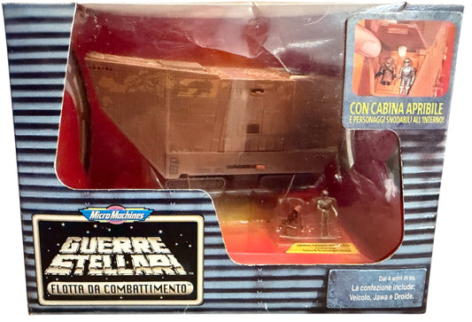 Vintage 1996 Star Wars Micro Machines Action Fleet Jawa Sandcrawler With Mini Jawa &amp; Scavenger Droid Action Figures - Shop Stock Room Find