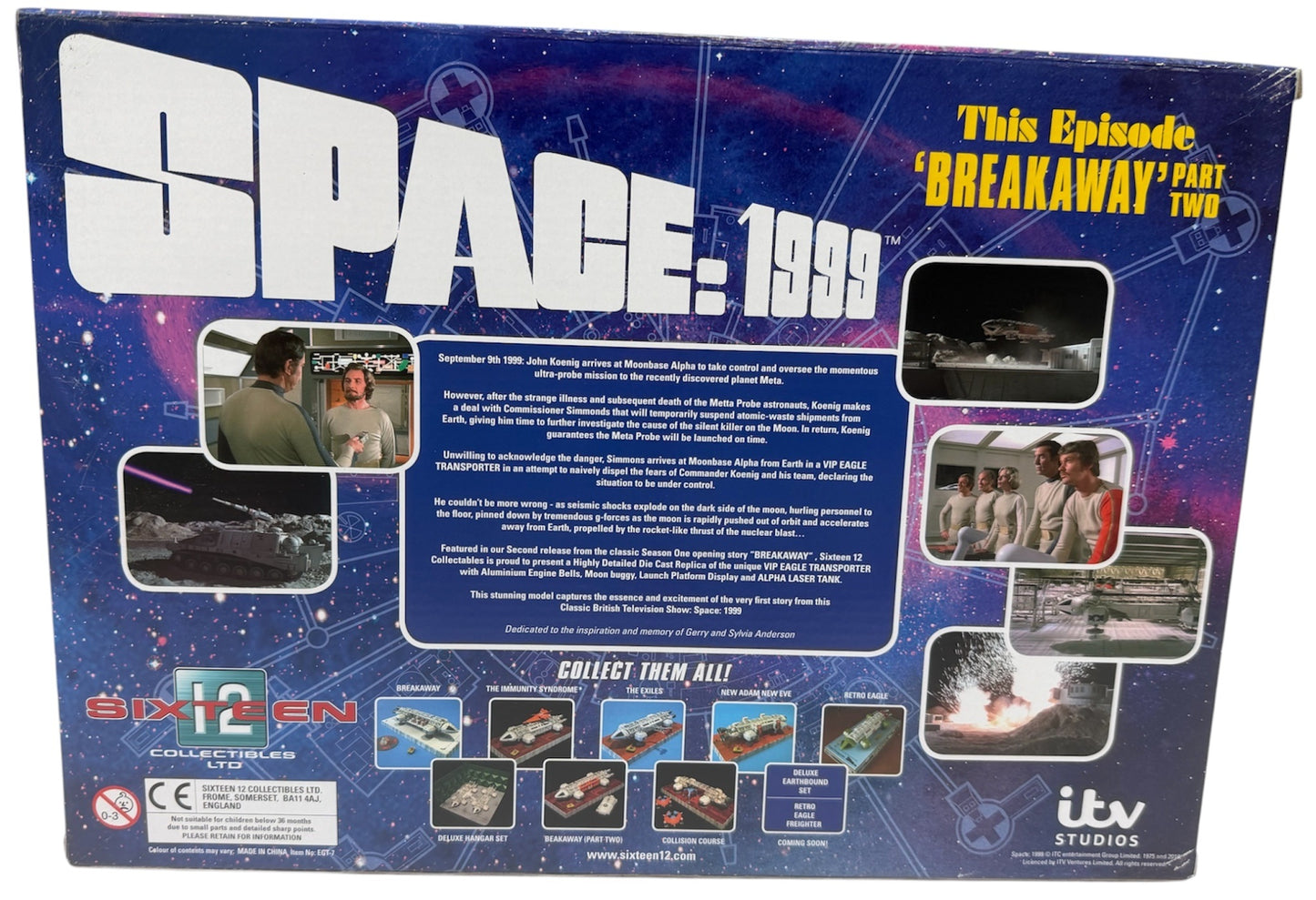 2019 Sixteen 12 Gerry Andersons Space 1999 - This Episode Breakaway Part Two - VIP Eagle Transporter Set Limited Edition Highly Detailed Episode Collection Collectors Model - Brand New Factory Sealed