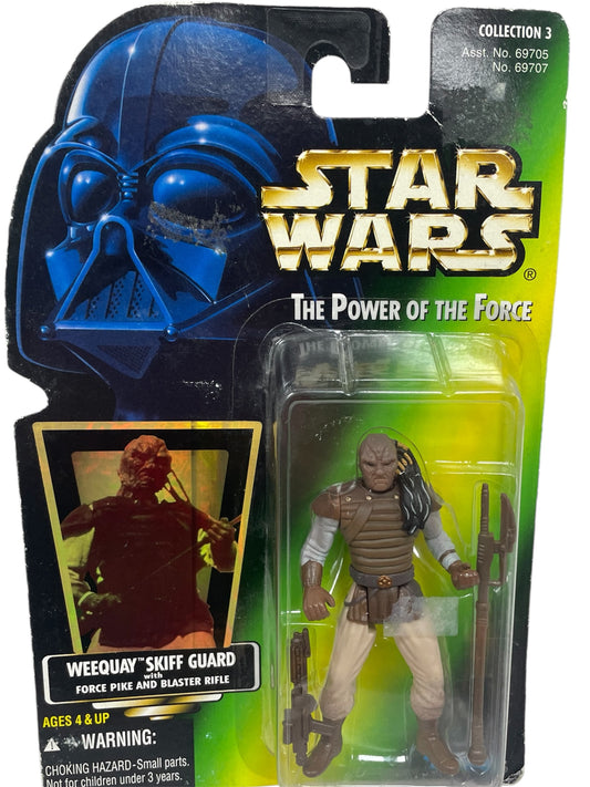 Vintage Kenner 1996 Star Wars The Power Of The Force Weequay Skiff Guard Action Figure - Ex Shop Stock