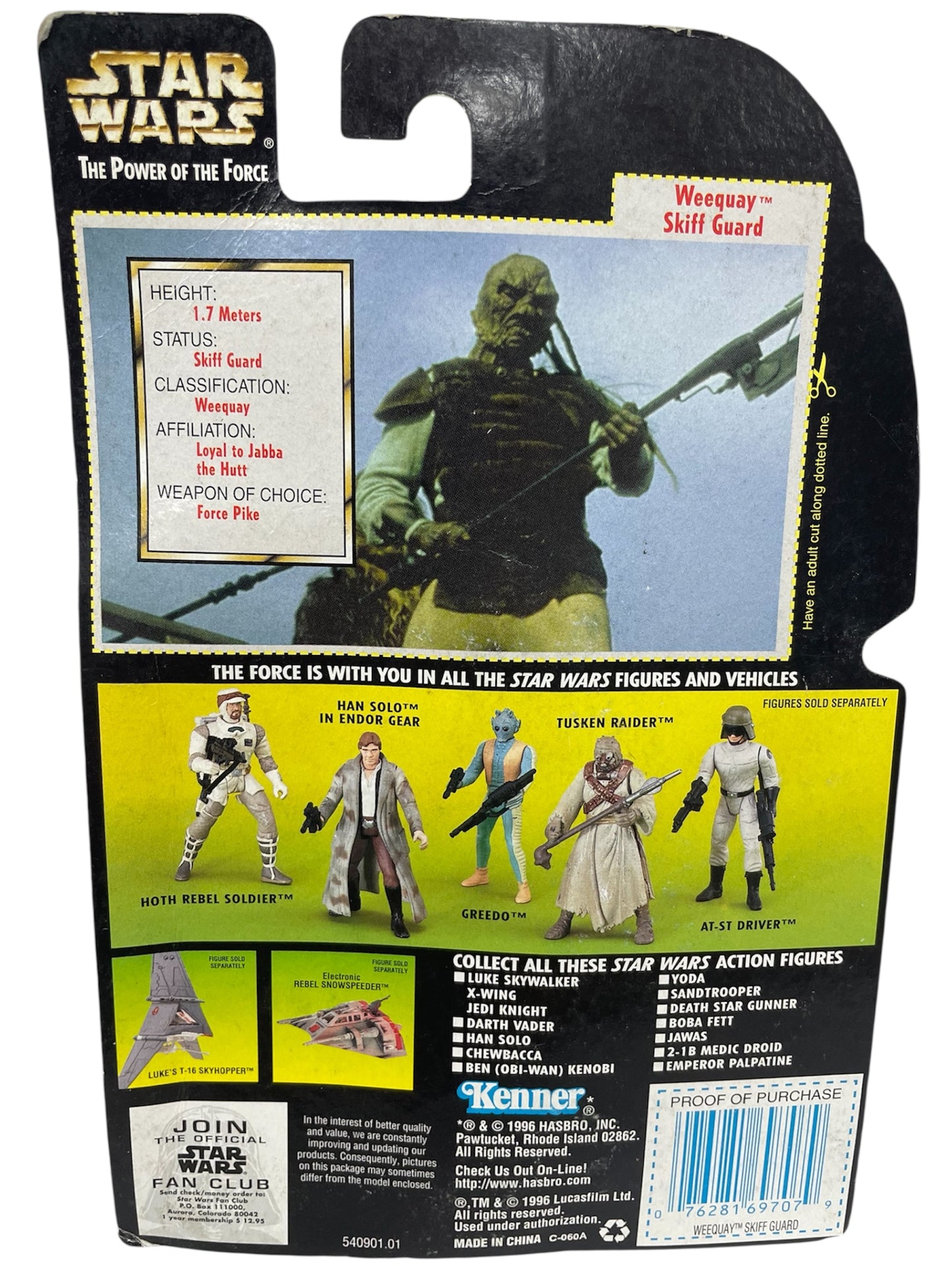 Vintage Star Wars 1997 The Power Of The Force Rebel Fleet Trooper Action Figure With Freeze Frame Movie Slide - Ex Shop Stock