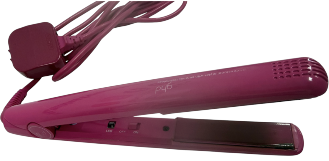 GHD Pink Hair Straighteners - Flat Iron - Professional Hair Styling With Ceramic Technology - Very Good Condition & Fully Working