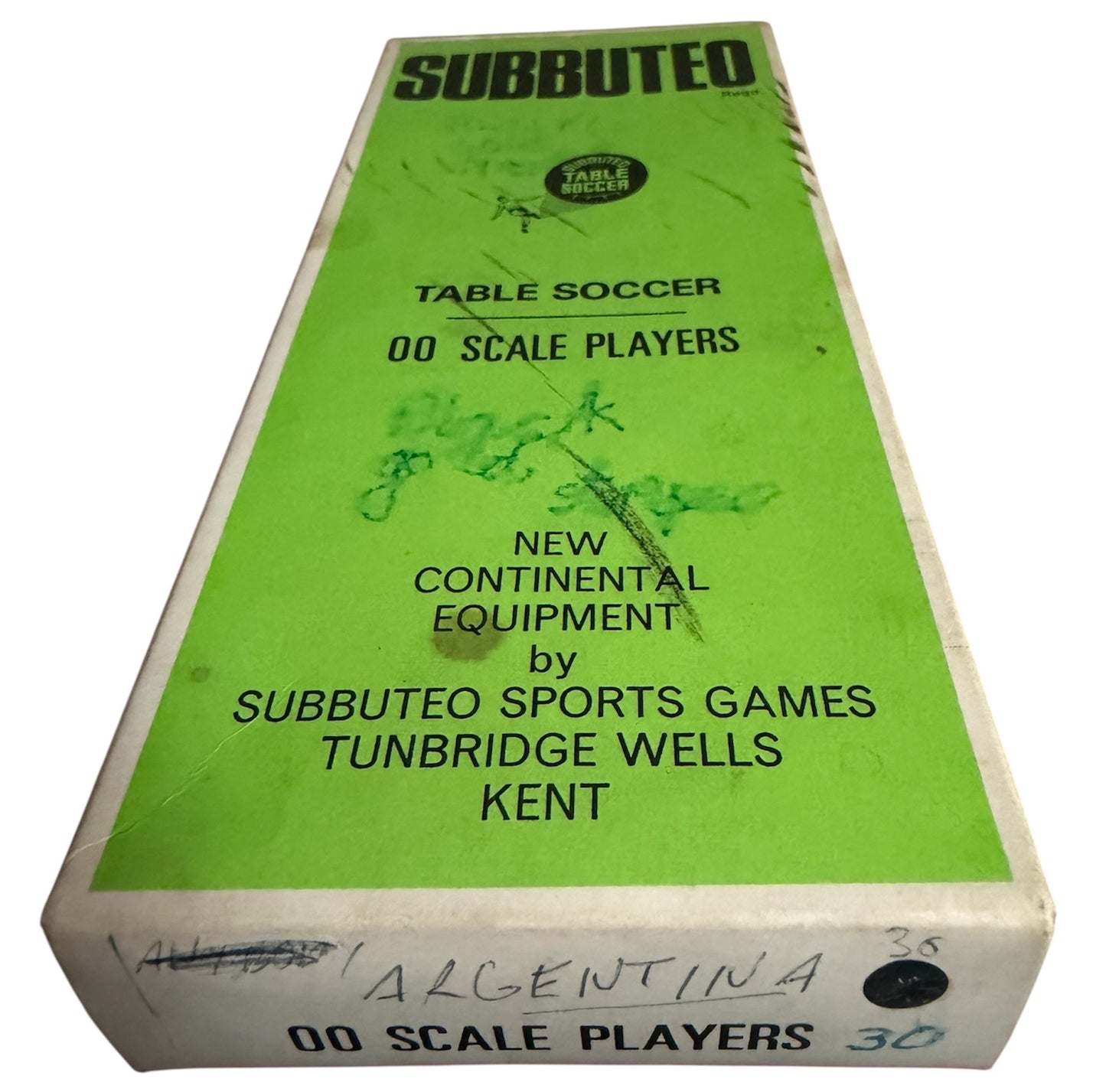 Vintage 1970's Subbuteo Table Soccer Football Game Heavy Weights No. 30 .00 Scale Edition In The Original Box