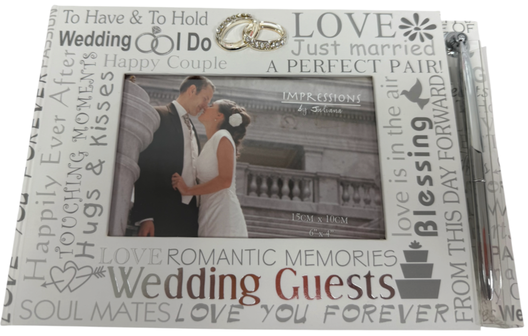 To Have & To Hold - Beautiful & Elegant Wedding Day Guest Book With Attached Pen - NEW