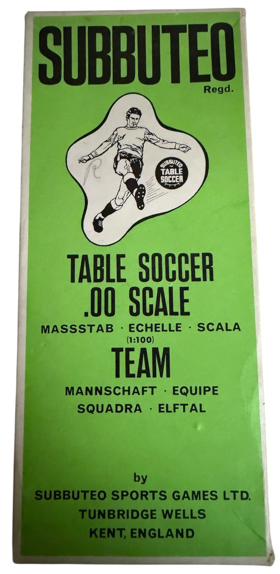 Vintage 1970's Subbuteo Table Soccer Football Game Heavy Weights No. 160 .00 Scale Edition In The Original Box