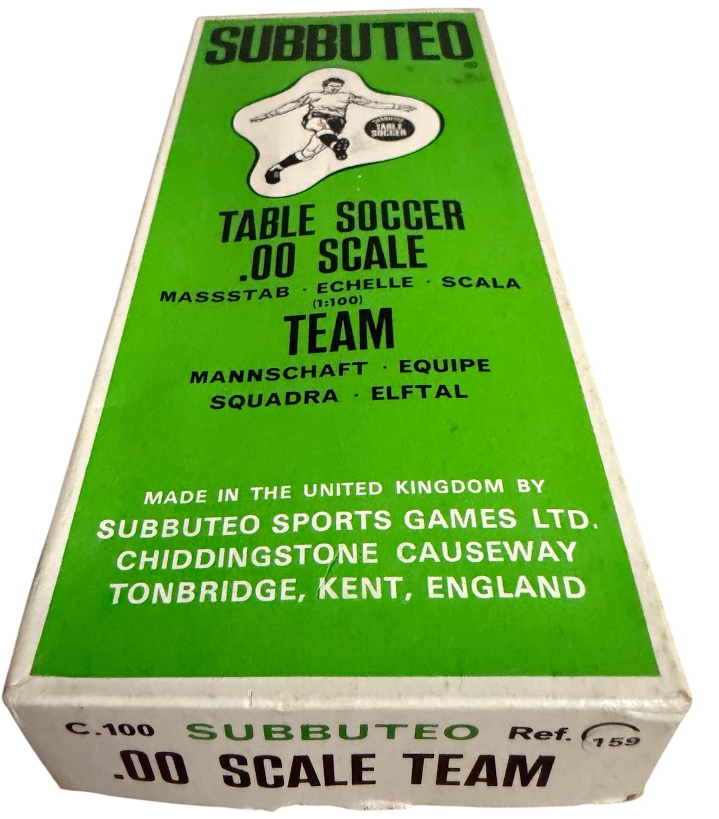 Vintage Rare 1978 Subbuteo Table Soccer Football Game C.100 Heavy Weights Peru Ref No. 159 Table Soccer .00 Scale Edition Fantastic Condition In The Original Box