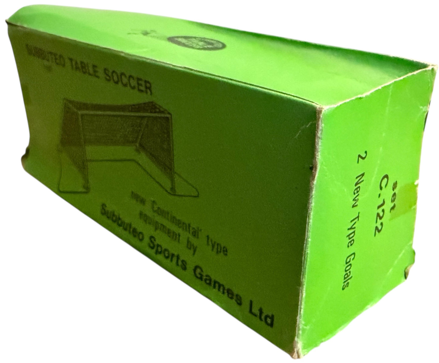 Vintage 1970 Subbuteo Table Soccer - New Continental Type Equipment - 2 New Type Goals - Fantastic Condition - In The Original Box