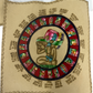 Vintage 2000 The Mayan Calendar Set Of Two On Suede Leather With Instructions On How To Read - Ex Shop Stock