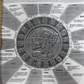 Vintage 2000 The Mayan Calendar Set Of Two On Suede Leather With Instructions On How To Read - Ex Shop Stock