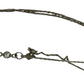 Vintage Dainty 925 Sterling Silver Double Strand Crystal Drop Necklace