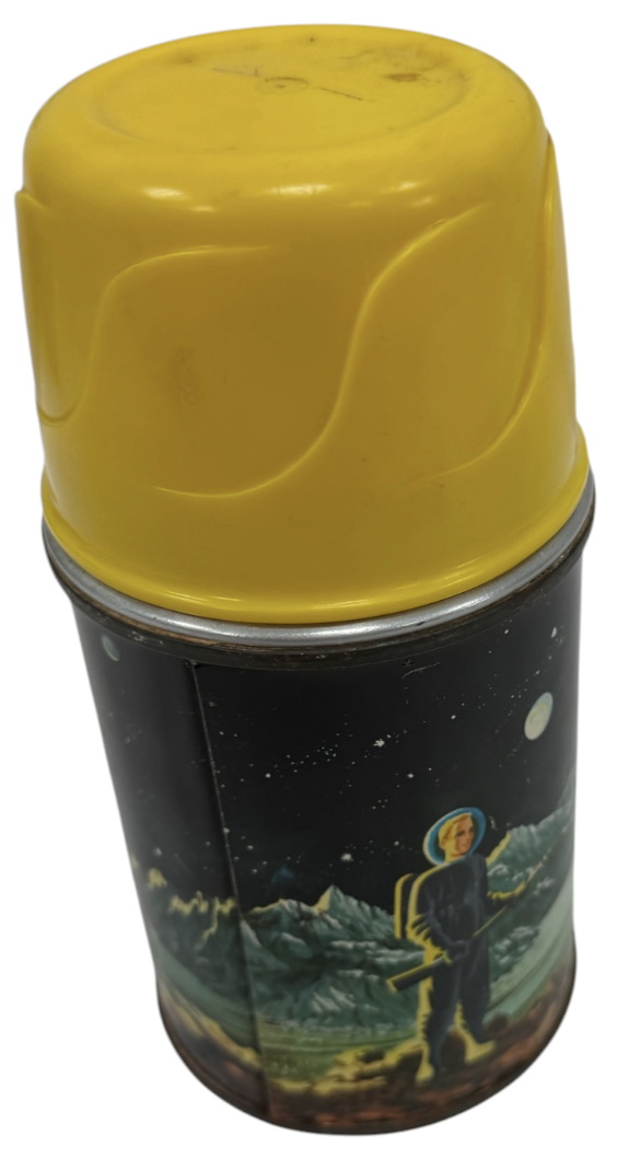 Vintage 1952 Aladdin Tom Corbett Space Cadet Thermos Thermal Bottle Flask - Very Good Condition Very Rare Item