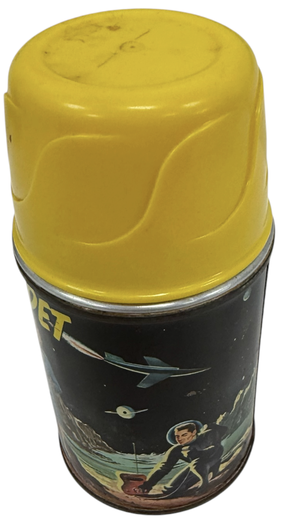 Vintage 1952 Aladdin Tom Corbett Space Cadet Thermos Thermal Bottle Flask - Very Good Condition Very Rare Item