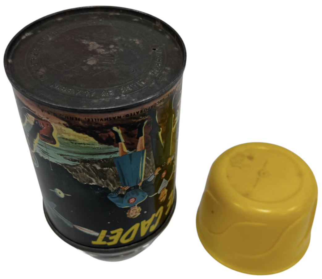 Vintage 1952 Aladdin Tom Corbett Space Cadet Thermos Thermal Bottle Flask - Very Good Condition Very Rare Item