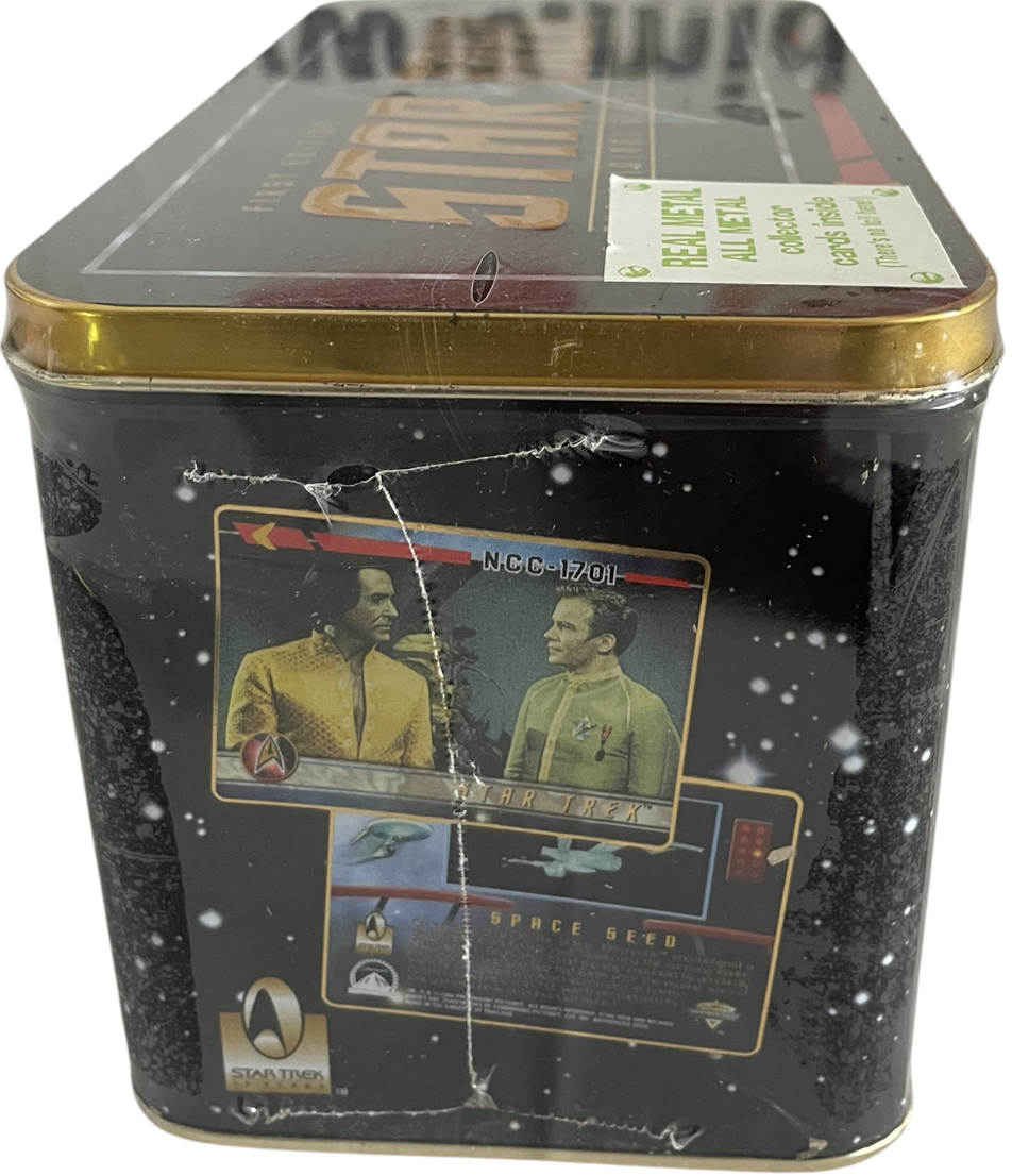 Vintage 1996 First Ltd Edition Star Trek TOS 30th Anniversary 20 All Metal Collector Cards In Tin - Brand New Factory Sealed Shop Stock Room Find
