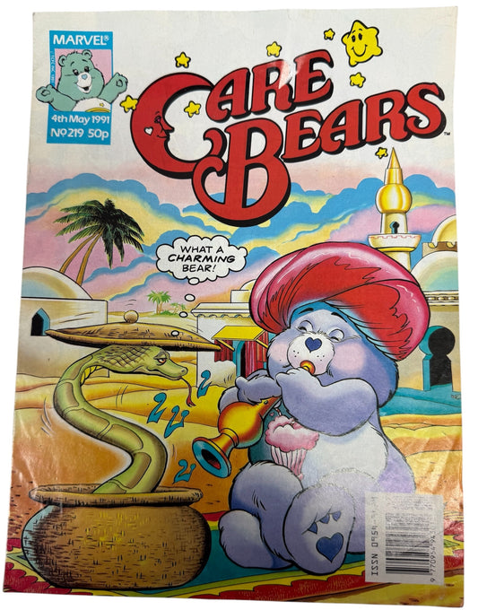 Vintage Marvel UK - May 4th 1991 - Care Bears Comic Issue No. 219 Featuring Share Bear Snake Charming - Ultra Rare Copy In Fantastic Condition (6.0 Grade)