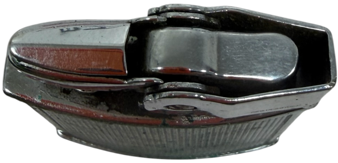 Vintage 1940's/50s Ronson Standard Automatic Petrol Lighter & Leather Pouch - Made In England - Good Condition