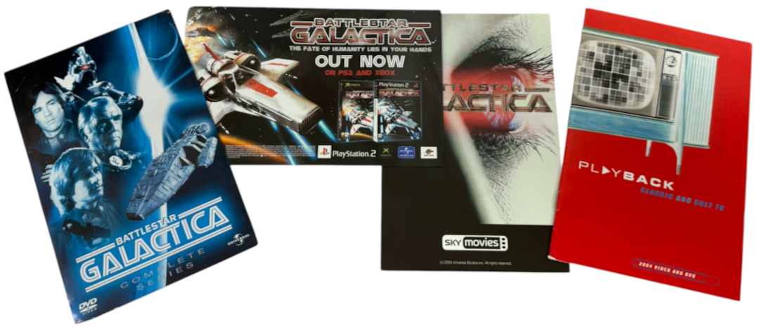 Vintage 2003 Universal - Battlestar Galactica The Complete Series - DVD Box Set In Cylon Warrior Head - Ex Shop Stock