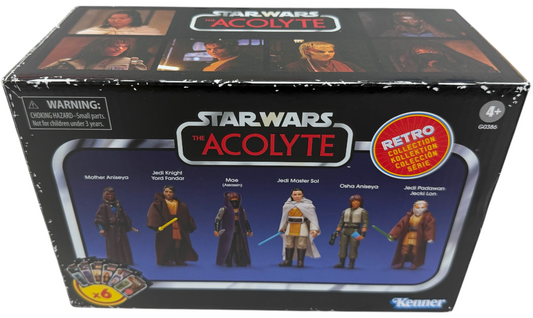 Kenner 2024 Star Wars Retro Collection - The Acolyte Action Figure Box Set Of All 6 Figures - Brand New Factory Sealed Ex Shop Stock.