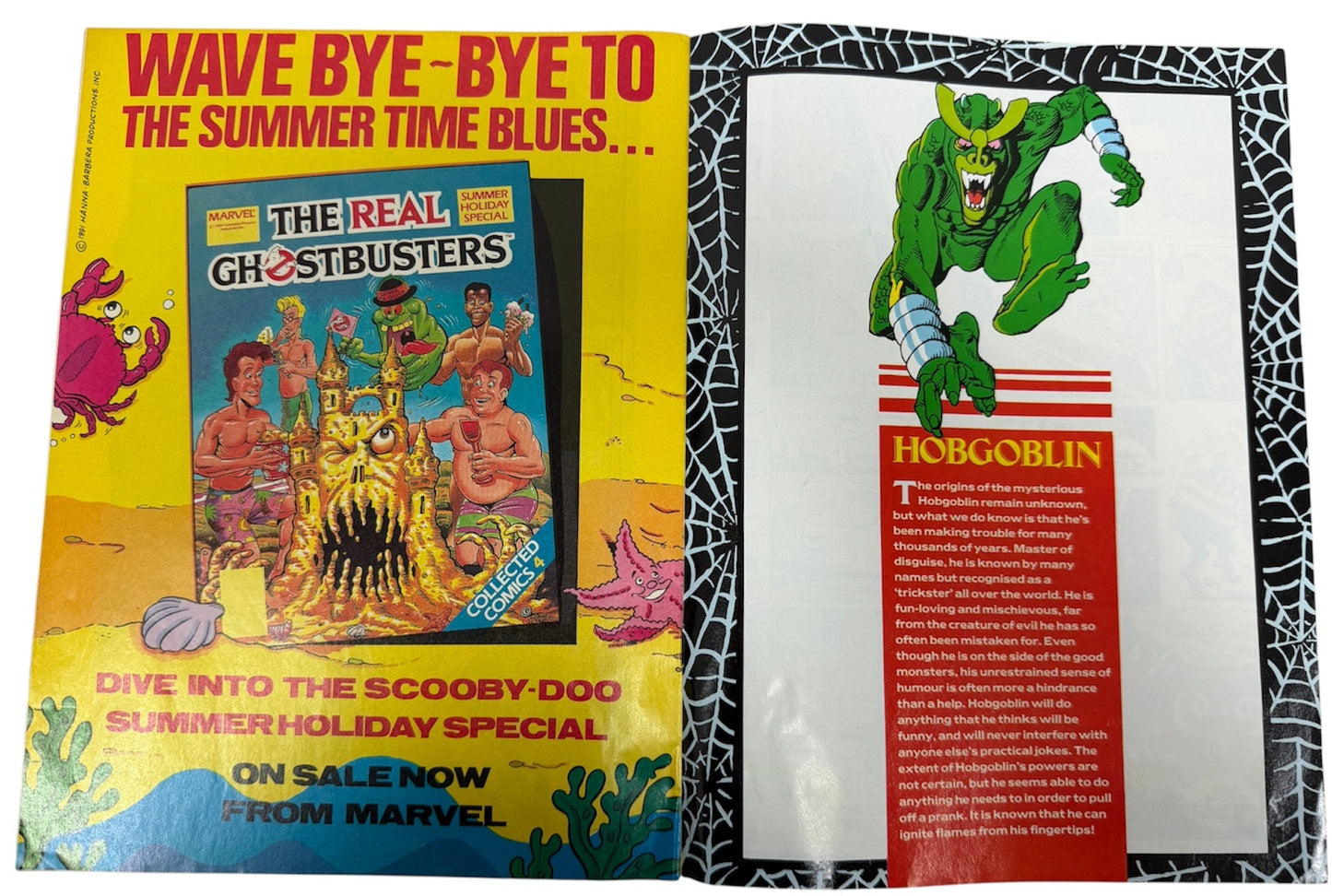 Vintage Marvel UK 1991 - Summer Special - Monster In My Pocket Comic - Ultra Rare Copy In Fantastic Condition (6.5 Grade)