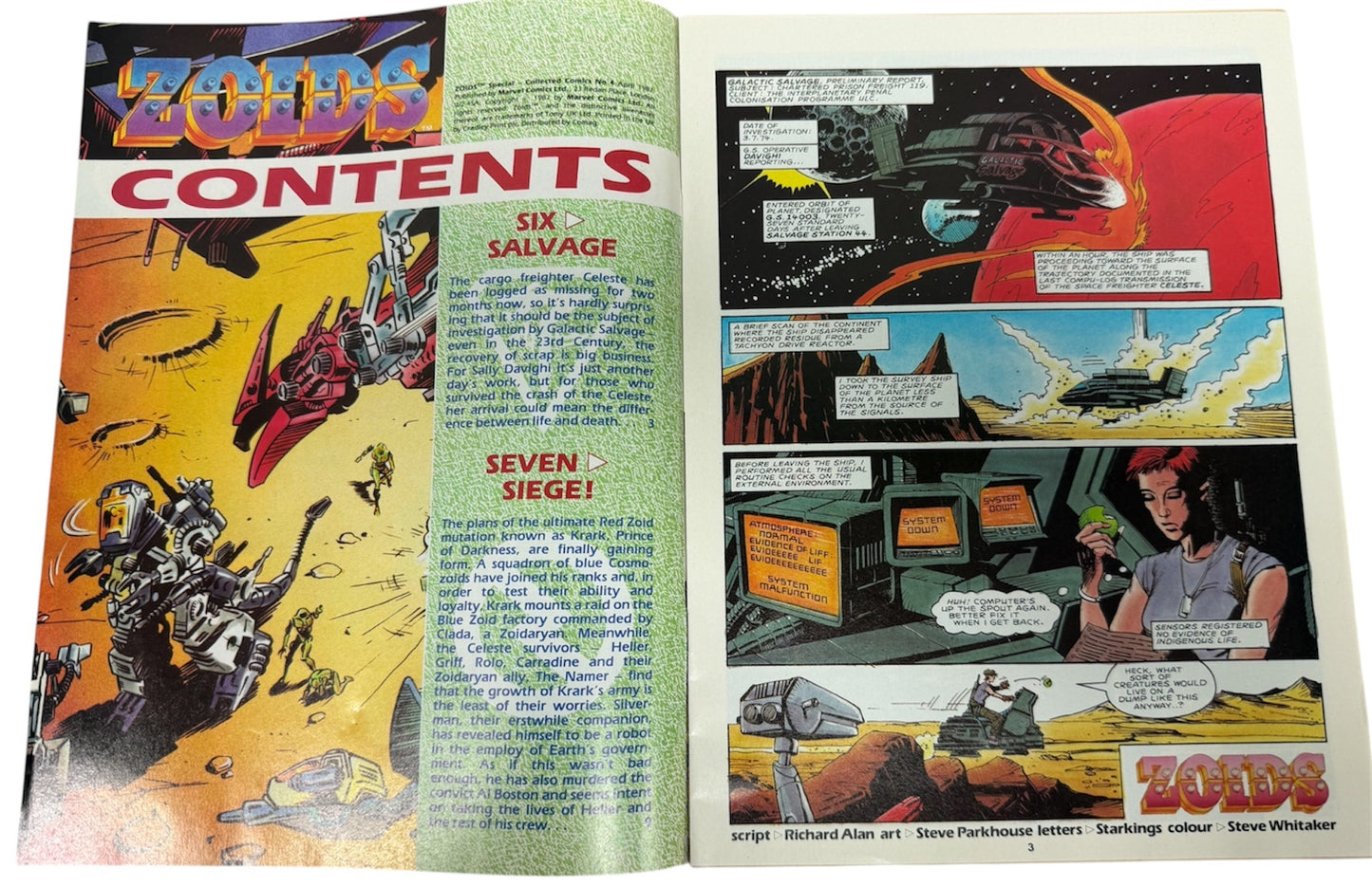 Vintage Marvel UK 1987 - Spring Special - Zoids Comic - Ultra Rare Copy In Fantastic Condition (8.0 Grade)