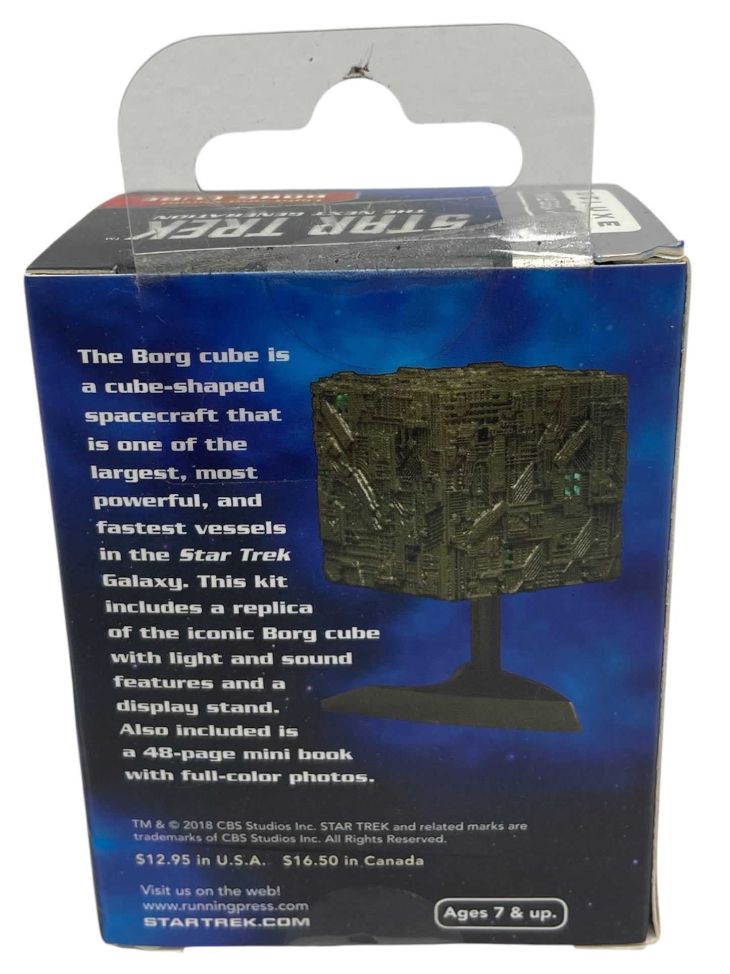 Star Trek 2018 Running Press The Next Generation Light And Sound Borg Cube Deluxe Mega Mini Kit - Brand New Factory Sealed