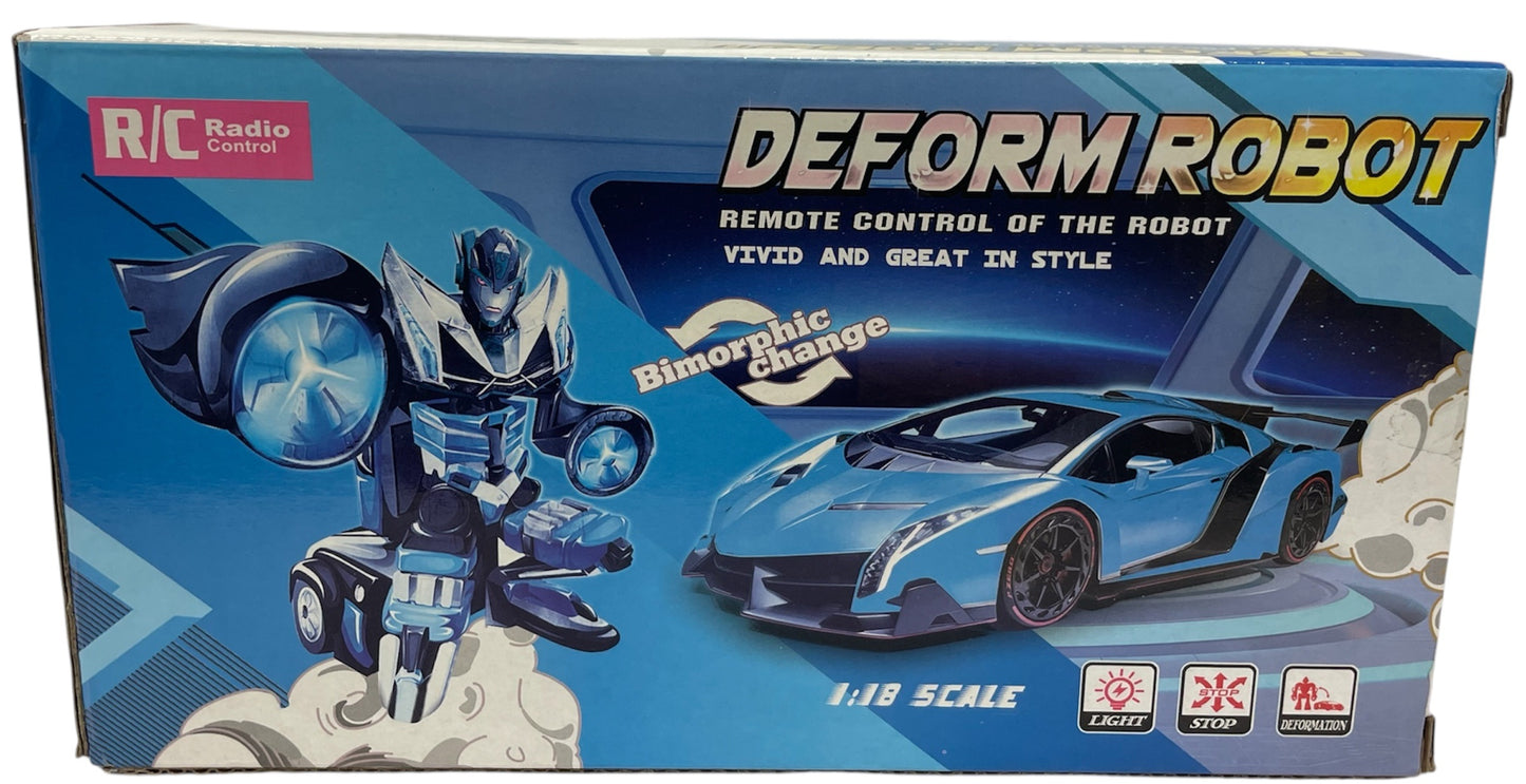 Deform Robot - Transforming Remote Control Car To Robot - Biomorphic Change - Yellow Bumblebee Style Transformer - Brand New Factory Sealed