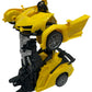 Deform Robot - Transforming Remote Control Car To Robot - Biomorphic Change - Yellow Bumblebee Style Transformer - Brand New Factory Sealed