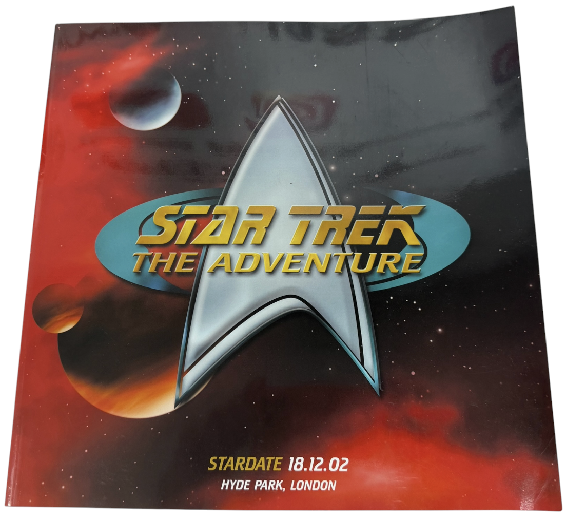 Vintage 2002 Star Trek The Adventure - Hyde Park - Stardate 18.12.02 - Rare Collectable Souvenir Programme
