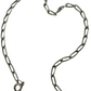 Vintage 925 Sterling Silver Paperclip Chain Bracelet 8” Elongated Links Vintage Patina