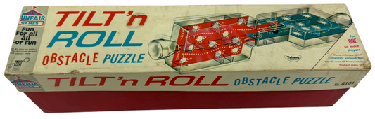Vintage 1964 Milton Bradley (Tri-ang) Tilt 'n Roll Obstacle Puzzle Model No. G104 - In The Original Box