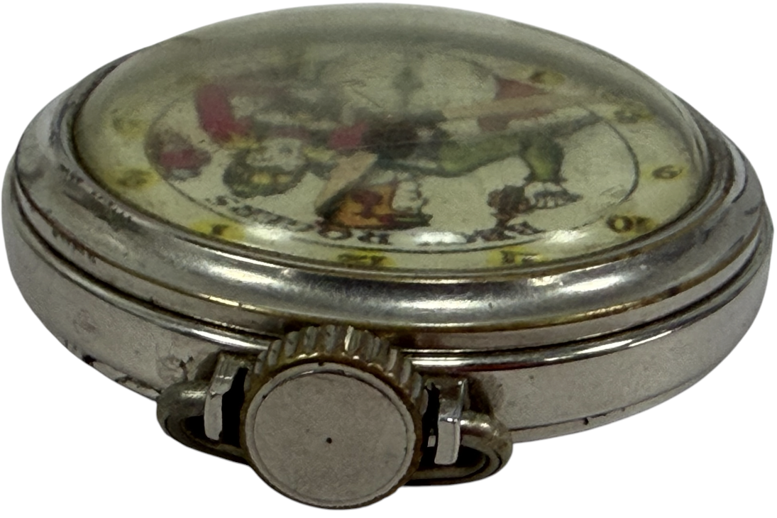 Vintage 1935 Buck Rogers Pocket Watch Ingraham - WORKING - Re-cased / Spares - Very Rare