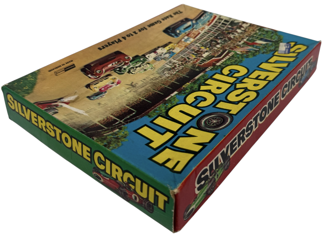Vintage 1960 Rare Marchant Games Silverstone Circuit Race Board Game - Fantastic Condition 100% Complete & Boxed