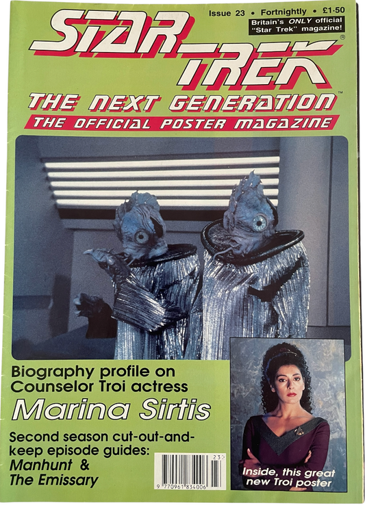Vintage 1992 Star Trek The Next Generation The Official Poster Magazine Issue No. 23 - June 1992 - Ex Shop Stock