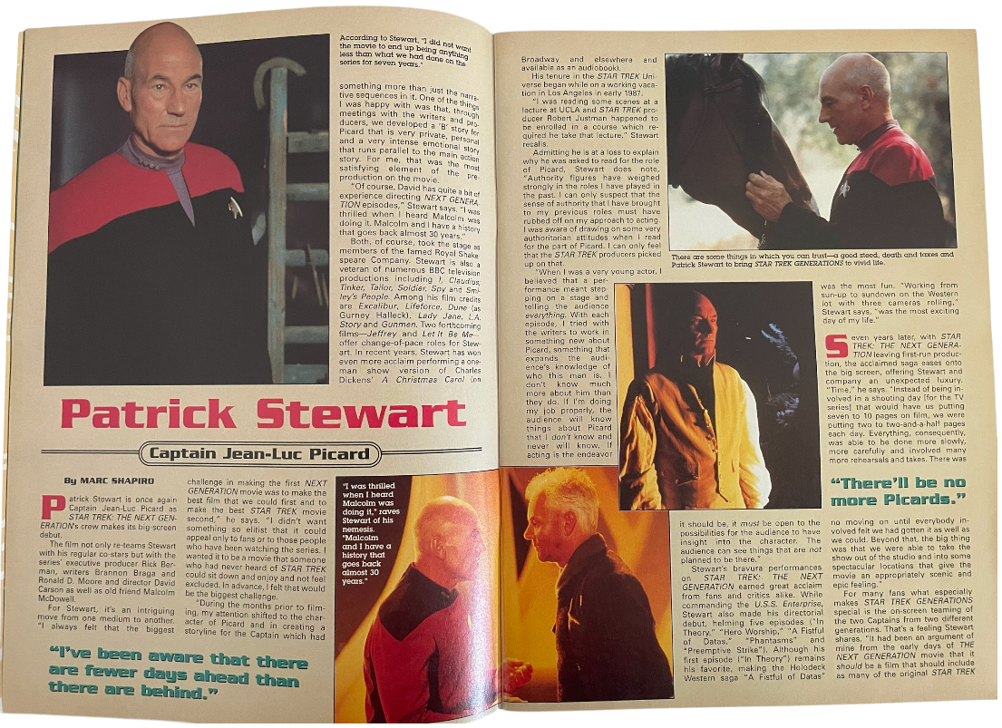 Vintage 1995 Star Trek Generations The Official Movie Souvenir Magazine - Ex Shop Stock