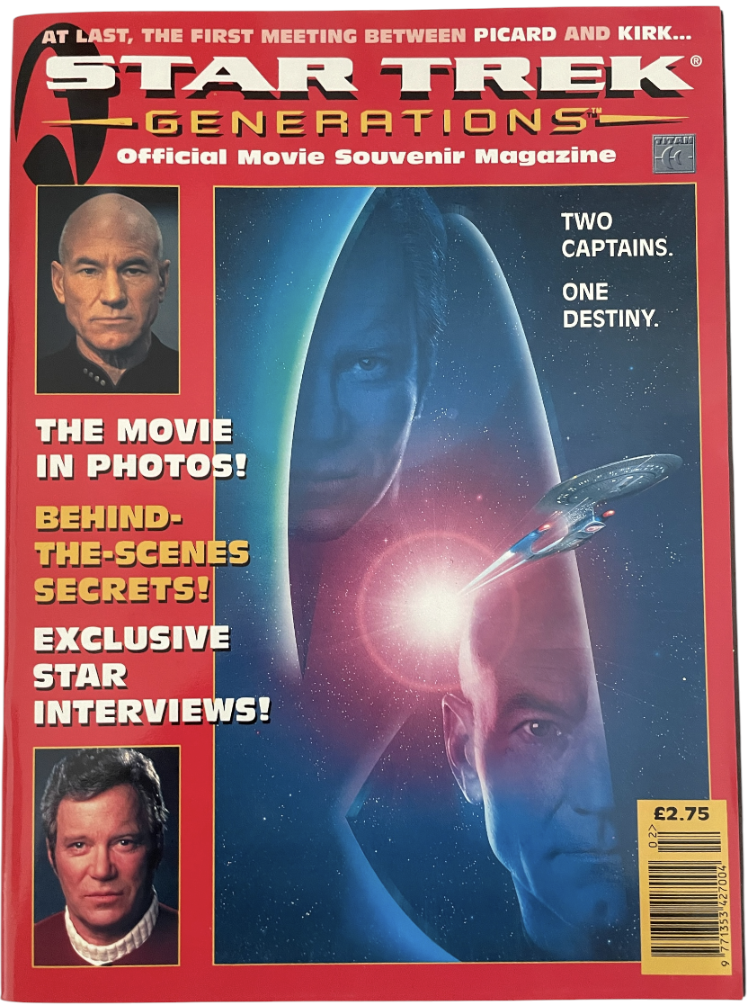 Vintage 1995 Star Trek Generations The Official Movie Souvenir Magazine - Ex Shop Stock