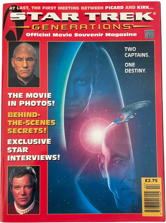 Vintage 1995 Star Trek Generations The Official Movie Souvenir Magazine - Ex Shop Stock